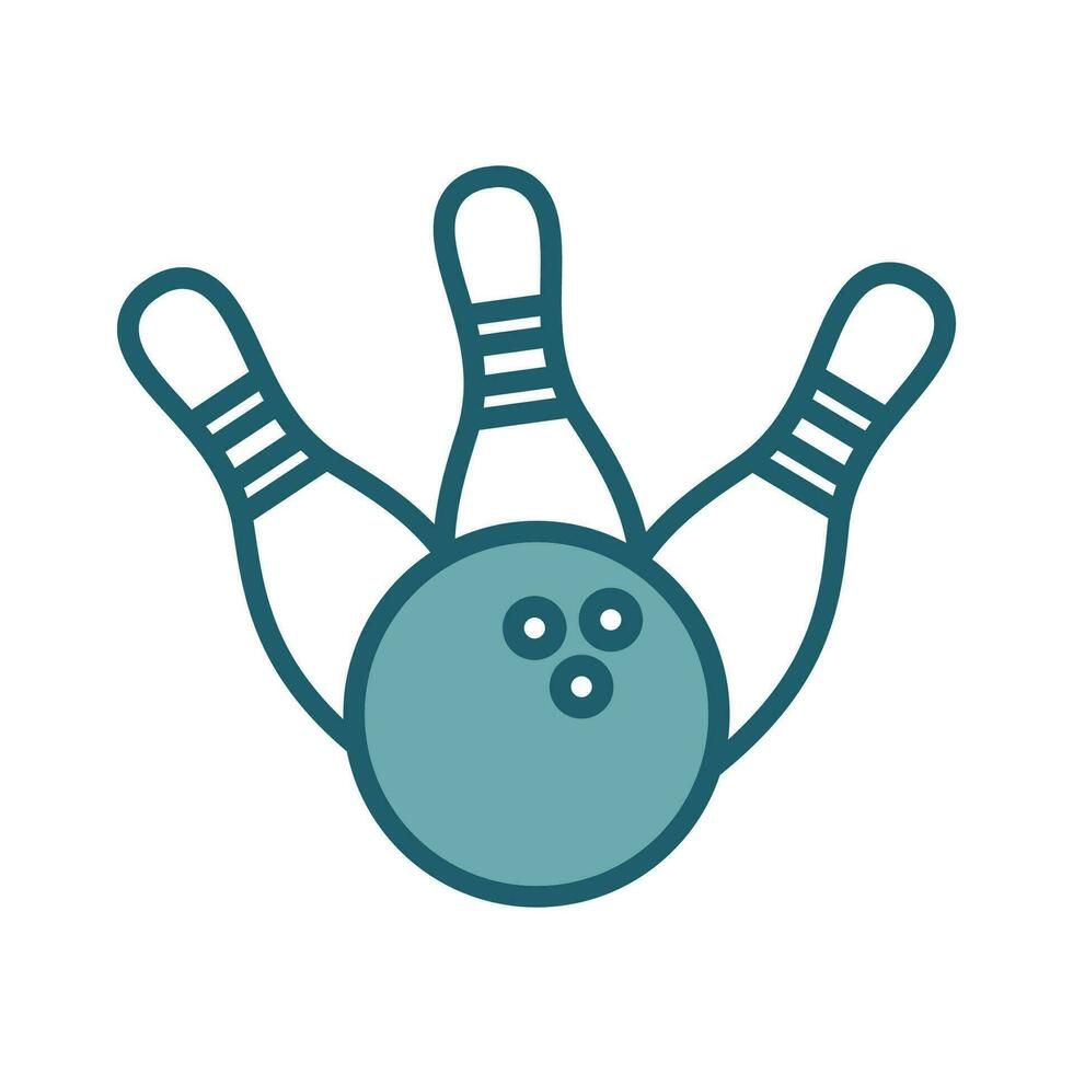 bowling icoon vector ontwerp sjabloon gemakkelijk en schoon