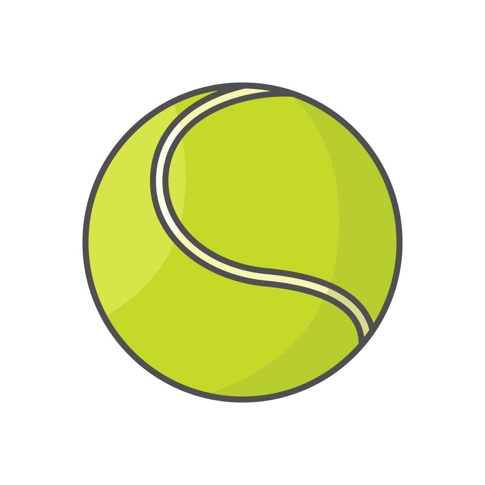 tennisbal pictogram vector ontwerpsjabloon eenvoudig en schoon