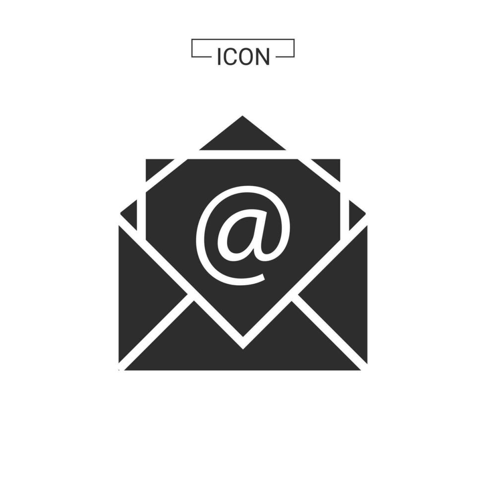 e-mail icoon. e-mail symbool grafiek voor web icoon collecties vector