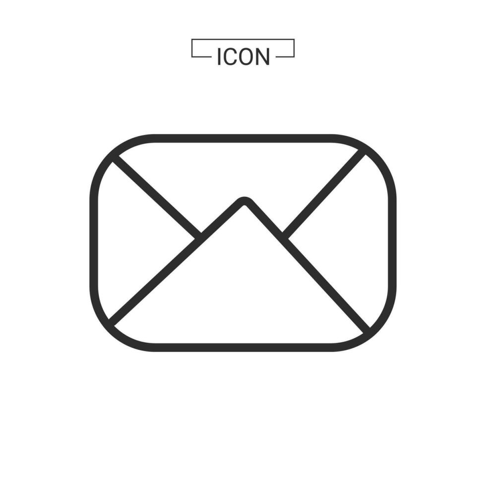 e-mail icoon. e-mail symbool grafiek voor web icoon collecties vector
