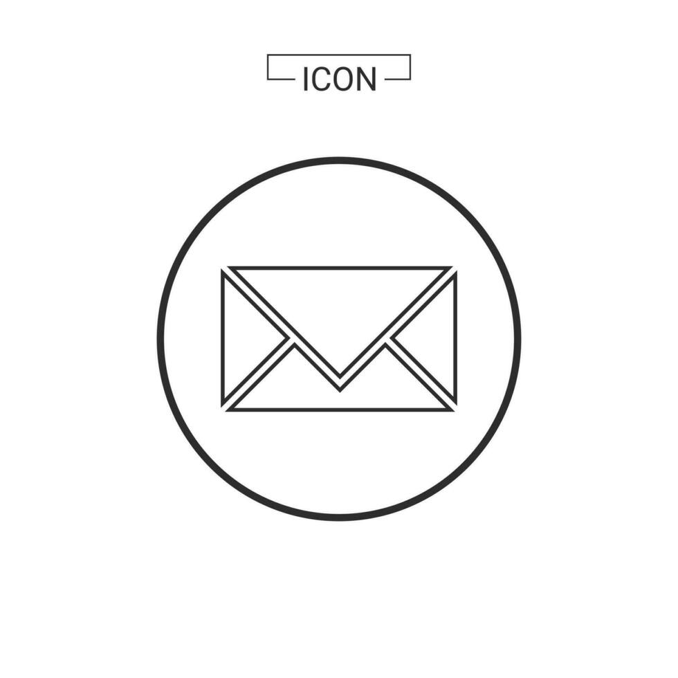 e-mail icoon. e-mail symbool grafiek voor web icoon collecties vector