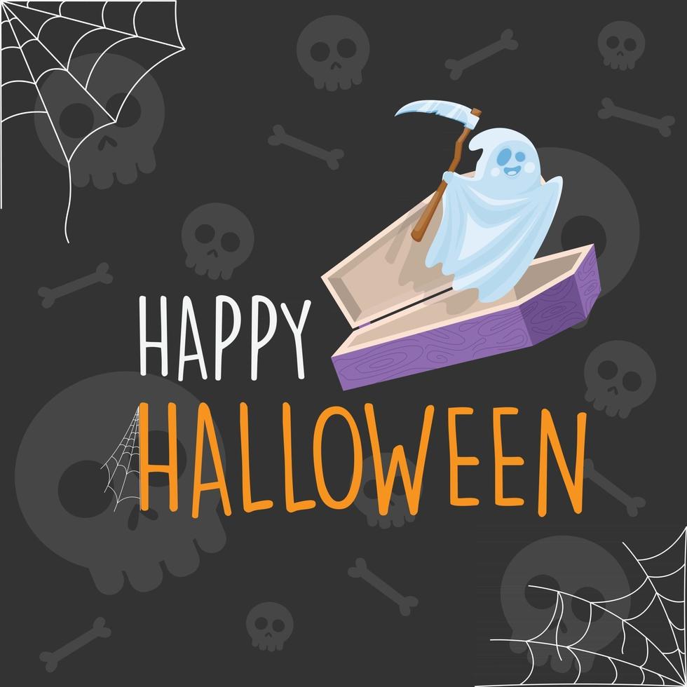 happy halloween achtergrond vector