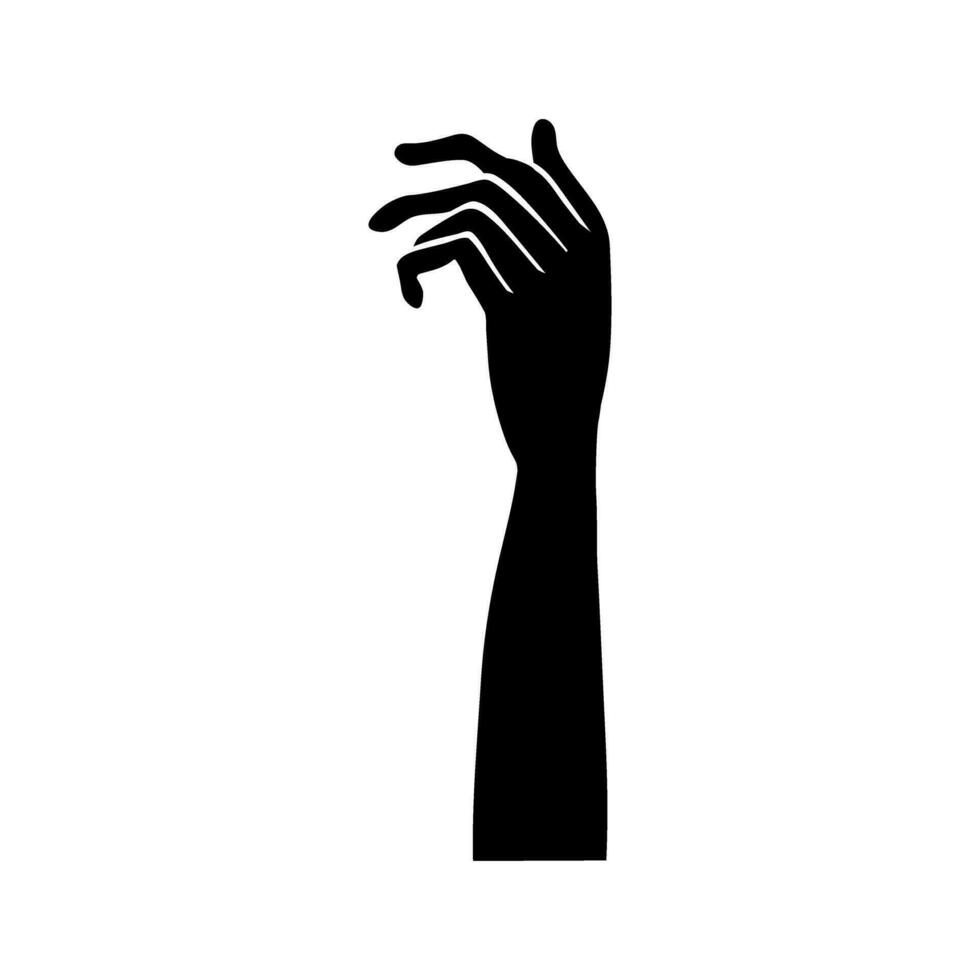 zombie hand- icoon vector. hand- illustratie teken. halloween symbool. vector