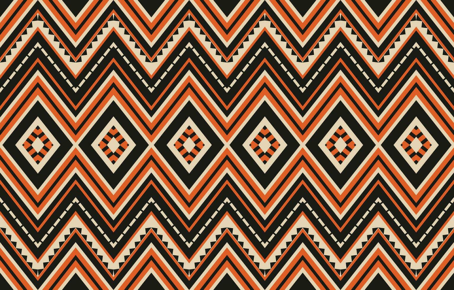 etnisch abstract ikat kunst. aztec ornament afdrukken. meetkundig etnisch patroon naadloos kleur oosters. ontwerp voor achtergrond ,gordijn, tapijt, behang, kleding, inpakken, batik, vector illustratie.