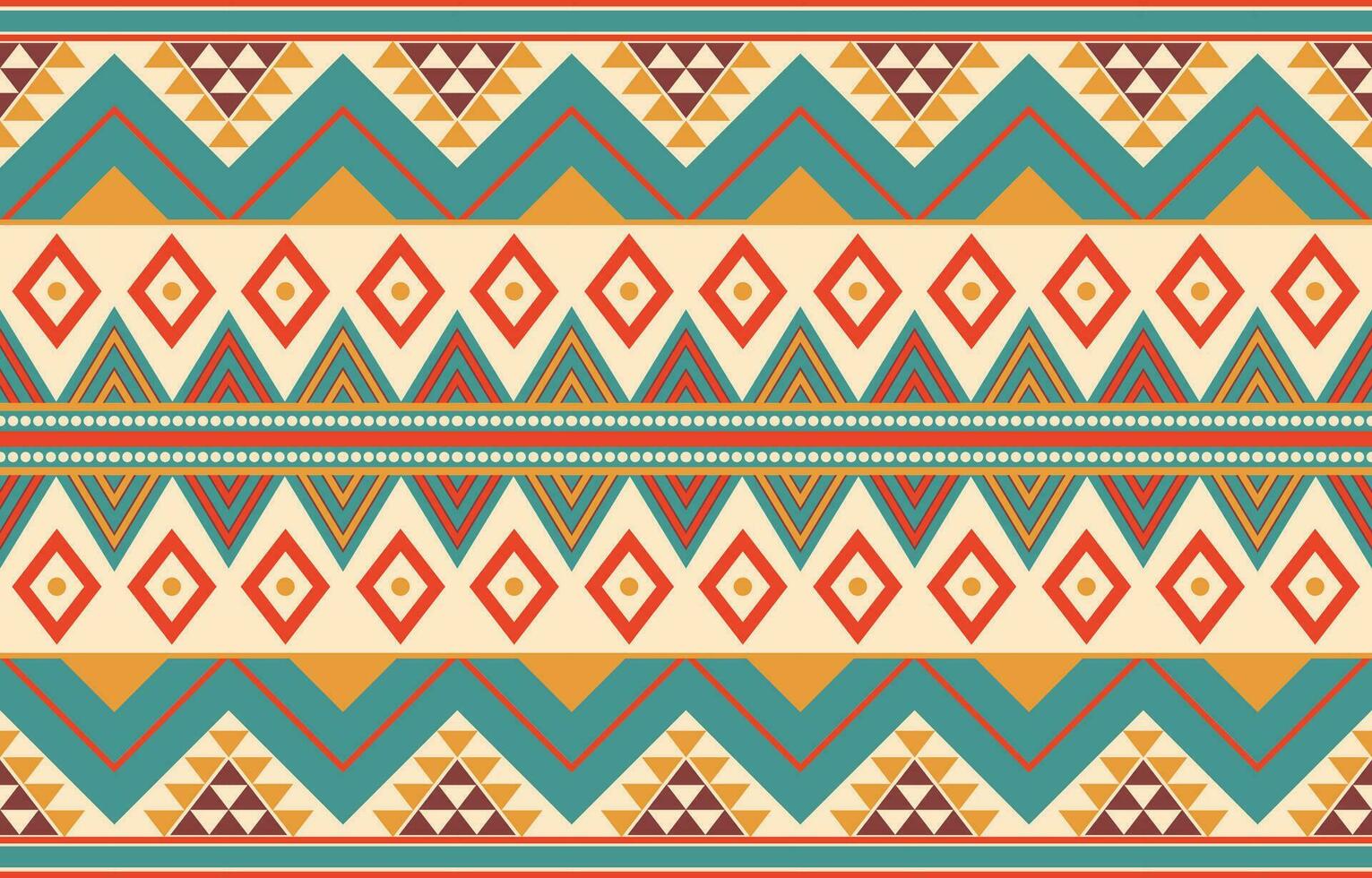 etnisch abstract ikat kunst. aztec ornament afdrukken. meetkundig etnisch patroon naadloos kleur oosters. ontwerp voor achtergrond ,gordijn, tapijt, behang, kleding, inpakken, batik, vector illustratie.