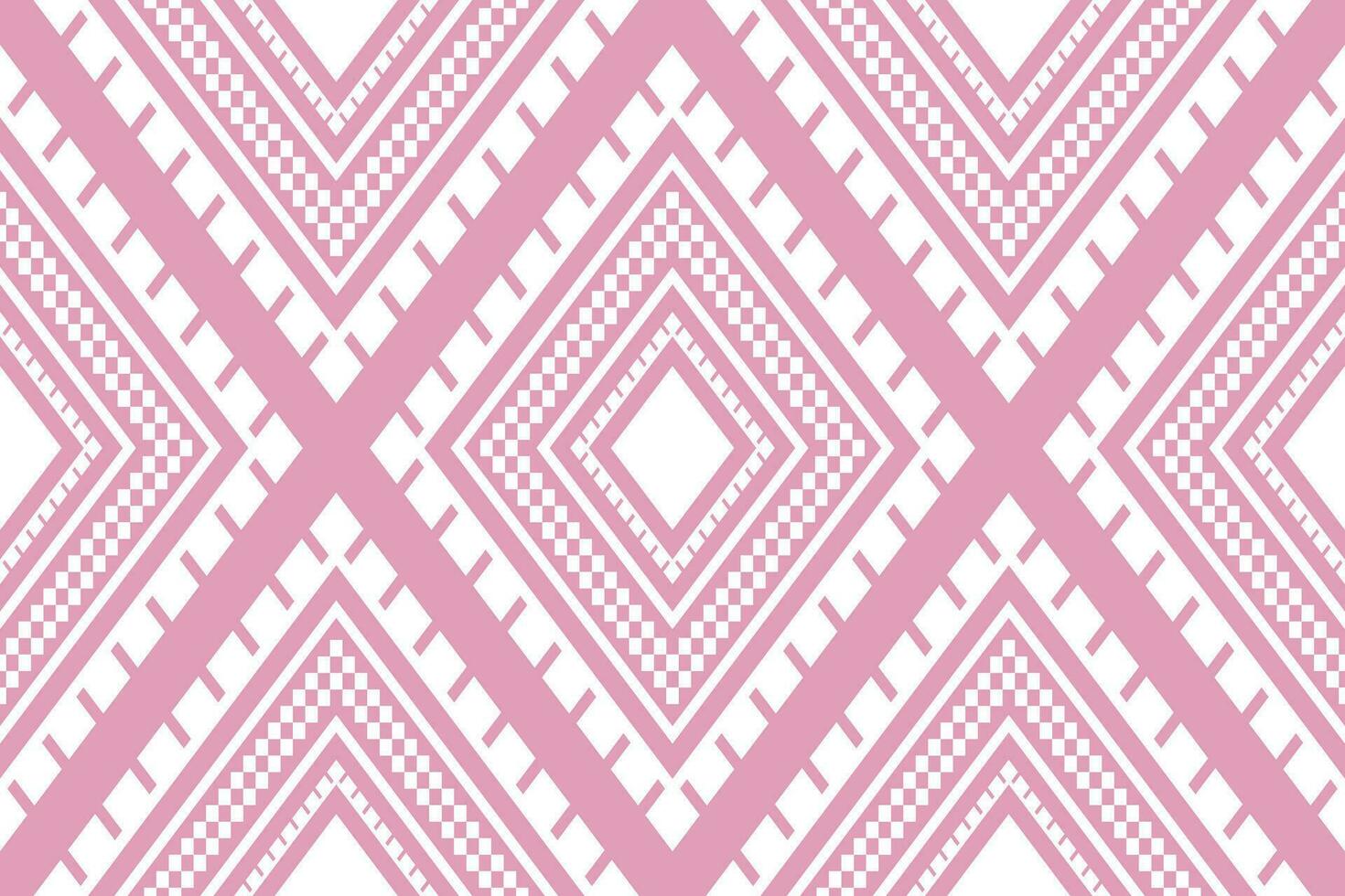 roze traditioneel etnisch patroon paisley bloem ikat achtergrond abstract aztec Afrikaanse Indonesisch Indisch naadloos patroon voor kleding stof afdrukken kleding jurk tapijt gordijnen en sarong vector