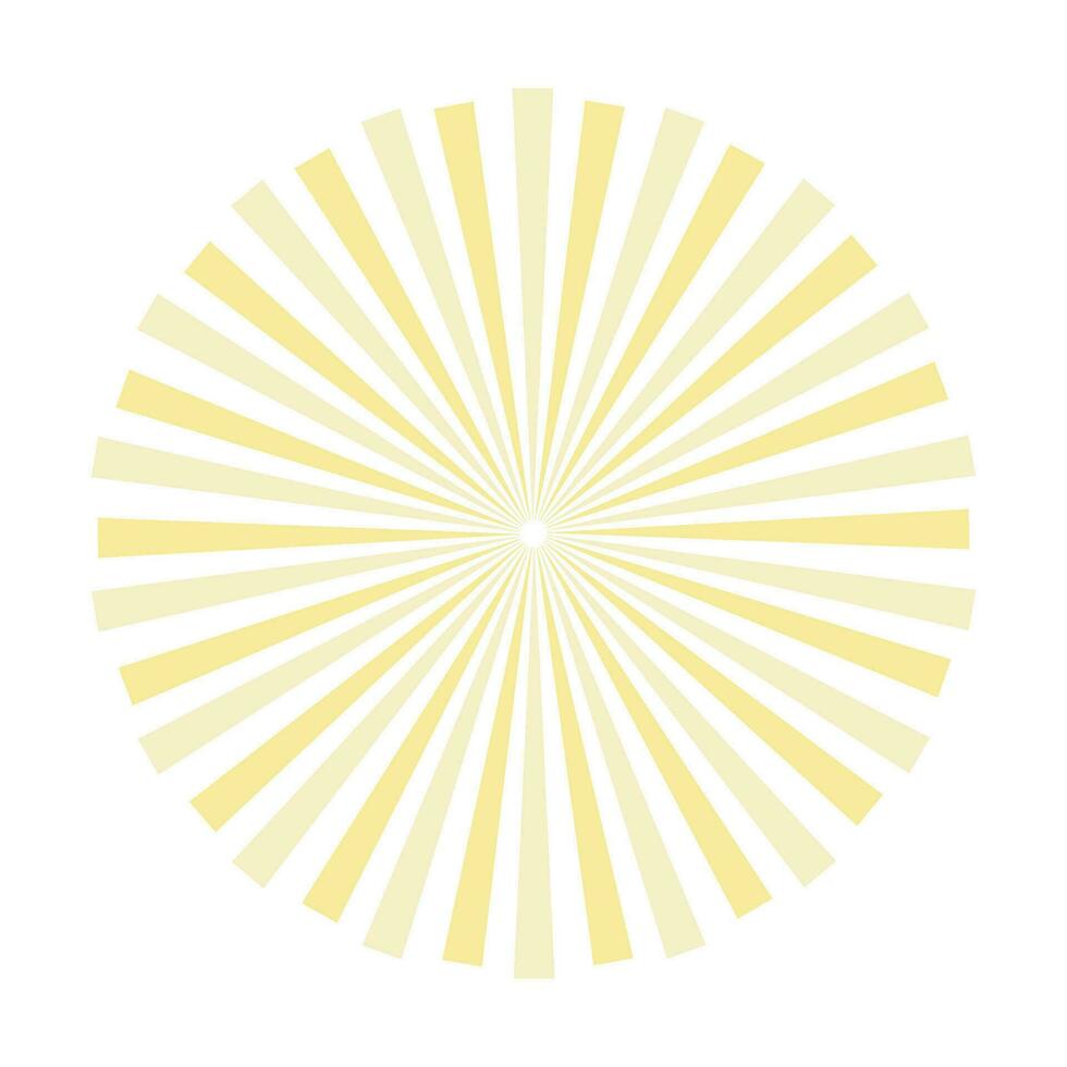 wijnoogst geel radiaal zonnestraal vector