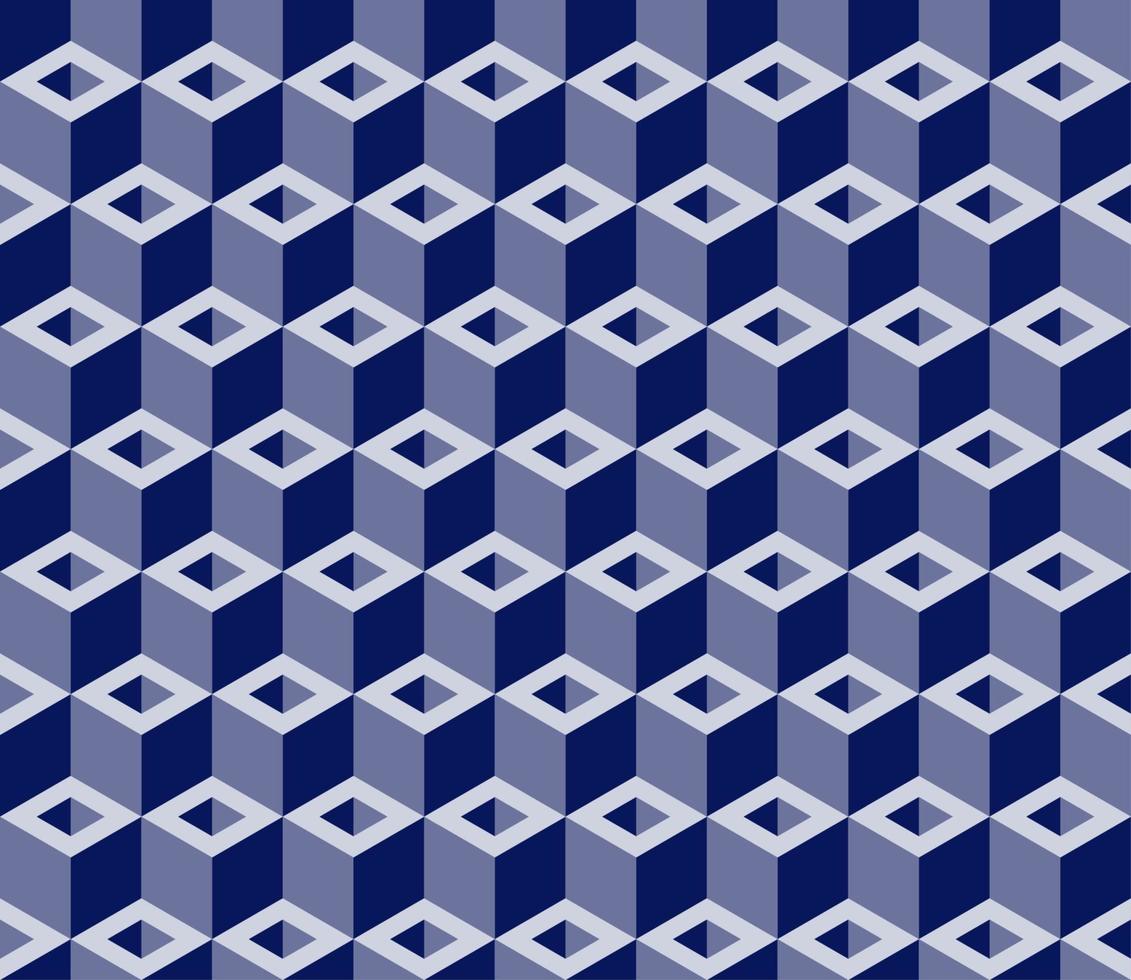 volledig naadloos, abstract kubuspatroon. zwart-wit geometrische 3d vector behang, kubus patroon achtergrond.