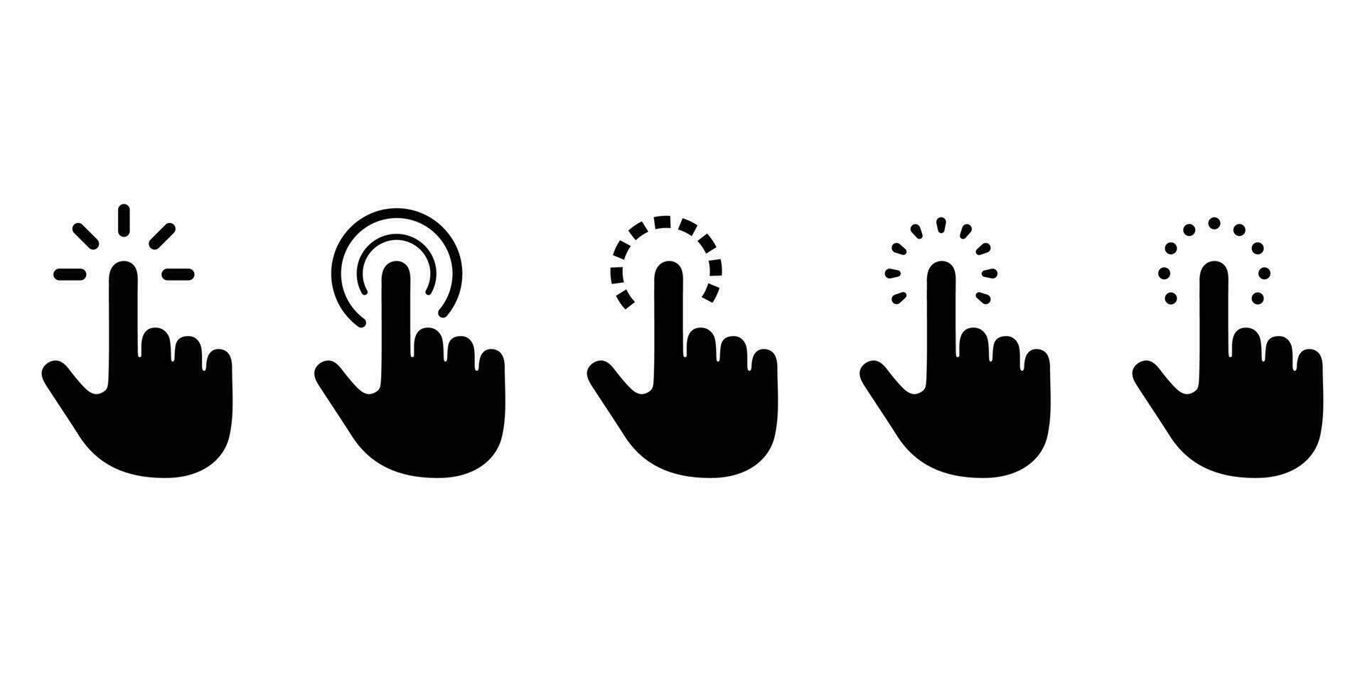 hand- Klik icoon vector. wijzer teken en symbool. hand- cursor icoon vector