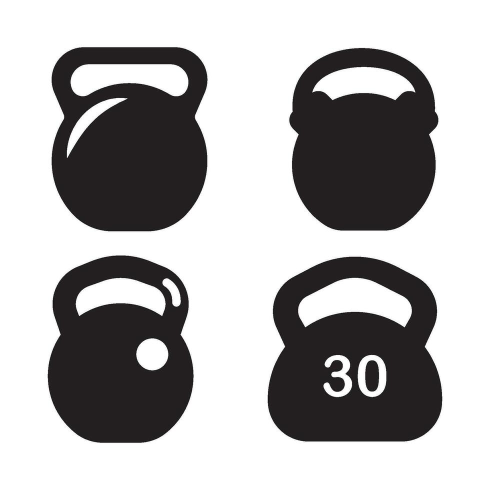 kettlebell icoon vector