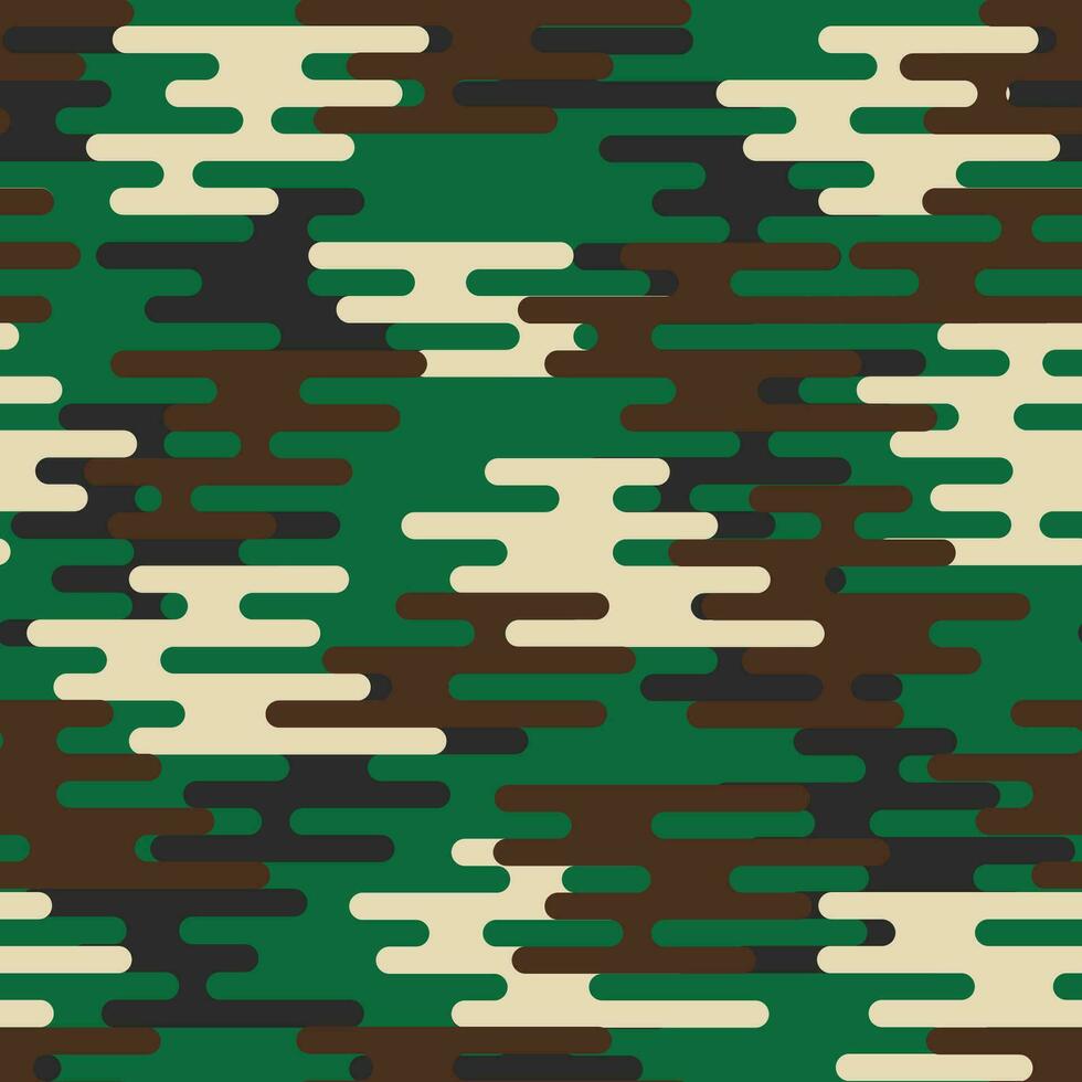 herhalen patroon van zand Woud camouflage in groente, zwart, wit en bruin geschikt voor textiel ontwerpen, stoffen enz vector