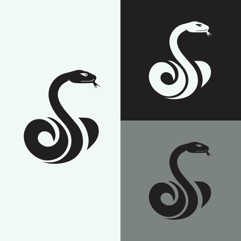 slang logo, dier icoon, vector illustratie