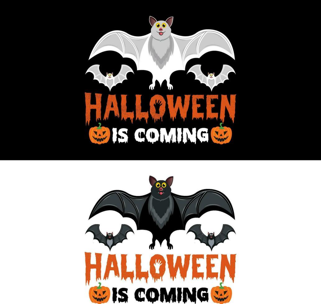 halloween t-shirt. halloween is komt eraan. vector