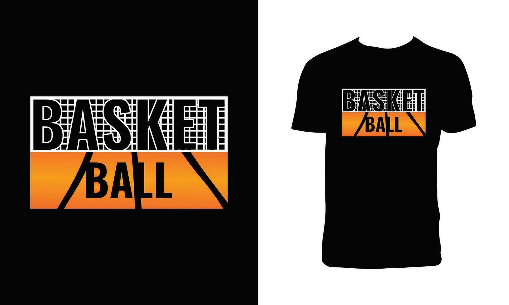 basketbal sport t overhemd ontwerp. vector