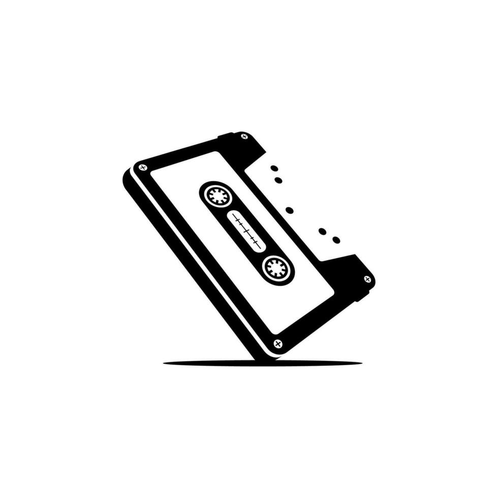 cassette plakband vector ontwerp Aan wit achtergrond