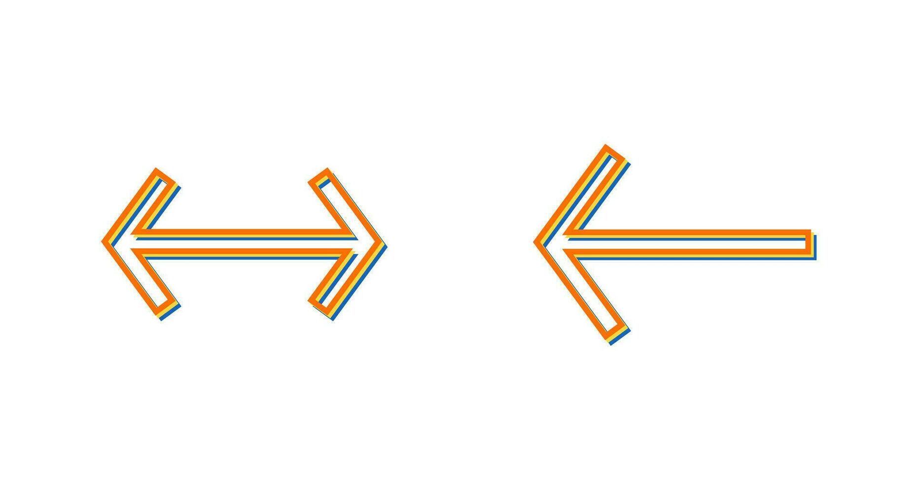 links rechts vector icoon