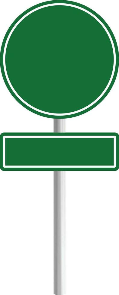 weg groen verkeer teken bord. blanco bord met plaats voor tekst. Gevaar blanco waarschuwing leeg tekens. verkeer teken bord model. vervoer de begeleiding bord. reclame bord vector