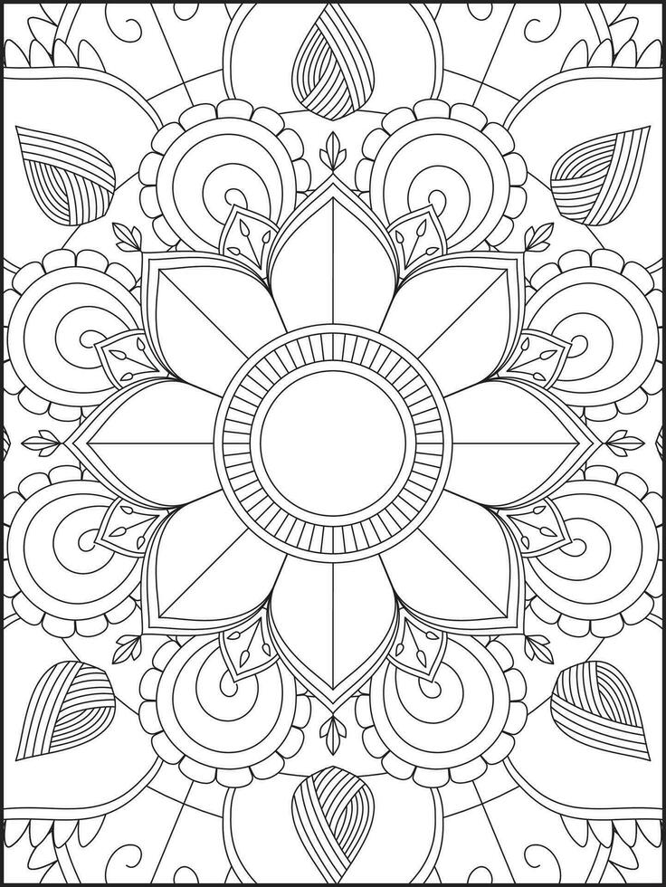 mandala. kinderen kleur Pagina's. mandala kleur Pagina's. volwassenen kleur Pagina's. kleur bladzijde vector