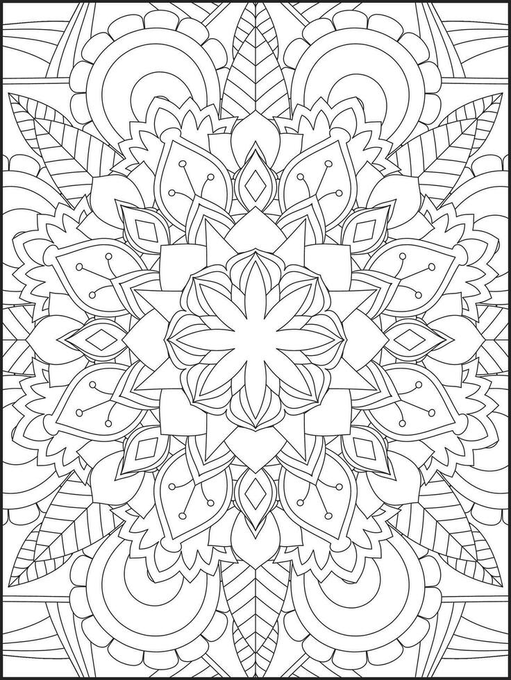 mandala. kinderen kleur Pagina's. mandala kleur Pagina's. volwassenen kleur Pagina's. kleur bladzijde vector