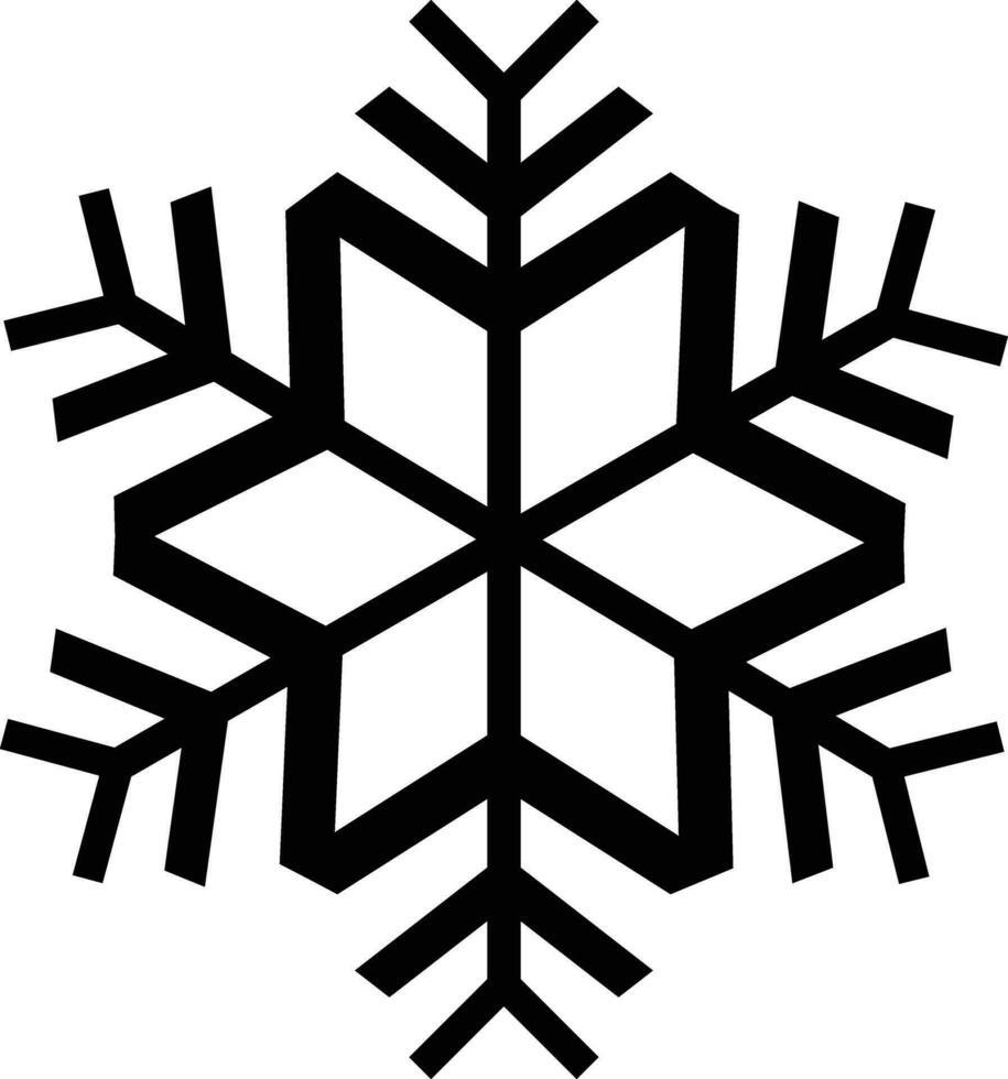 sneeuwvlok winter vector icoon. sneeuw vallend symbool. ijs flack teken. winter element. patroon verkoudheid kristal