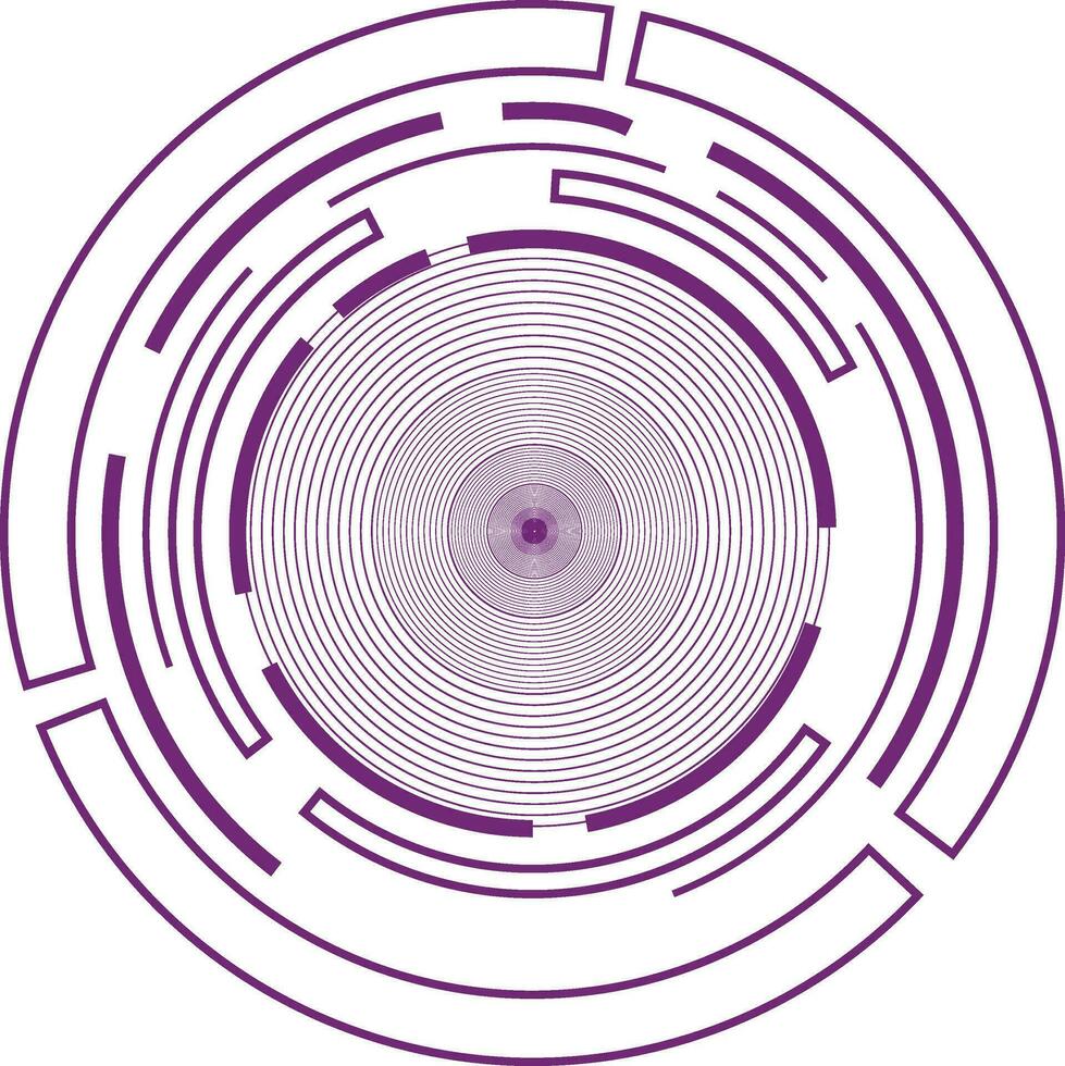 cirkel zoom lus onbeperkt vector