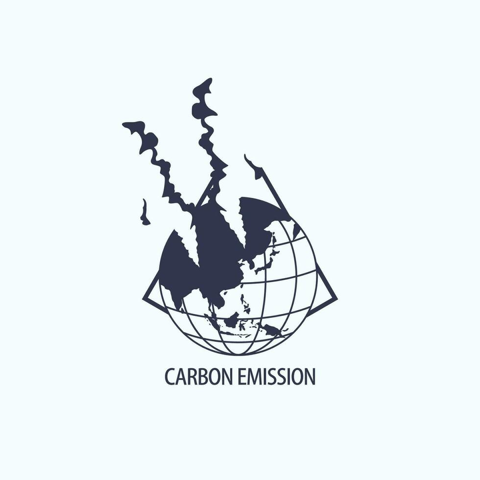 co2 emissie logo vector