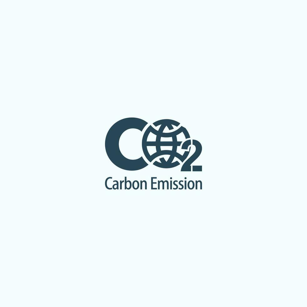 co2 emissie logo vector