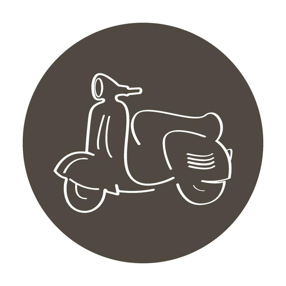 de scooter vector logo ontwerp
