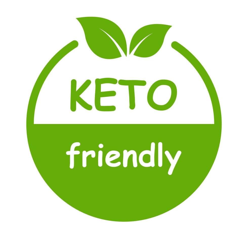 keto vriendelijk eetpatroon gezond voedsel etiket icoon vector voor grafisch ontwerp, logo, website, sociaal media, mobiel app, ui illustratie