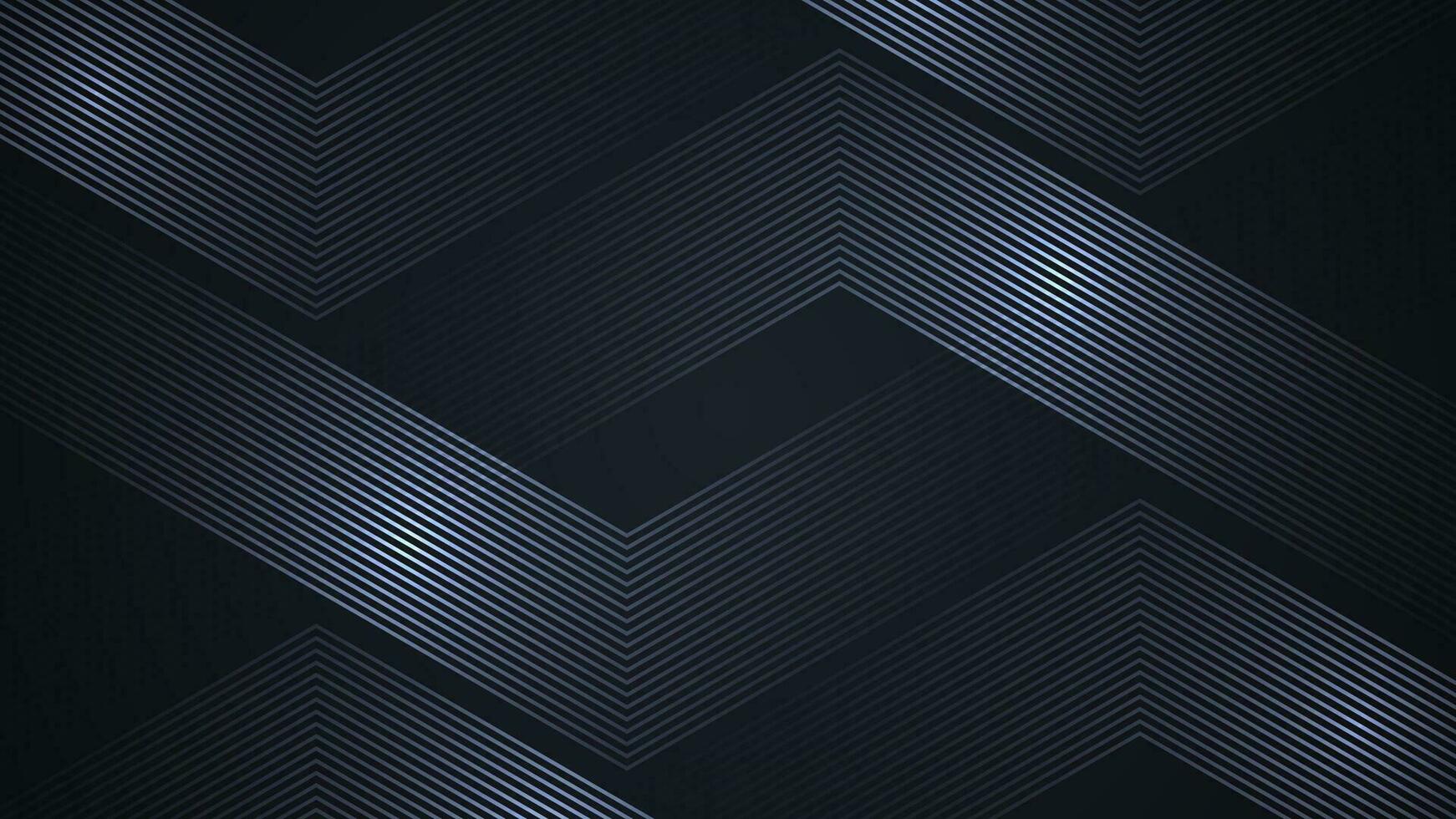 zwart gemakkelijk abstract achtergrond met lijnen in een meetkundig stijl net zo de hoofd element. vector