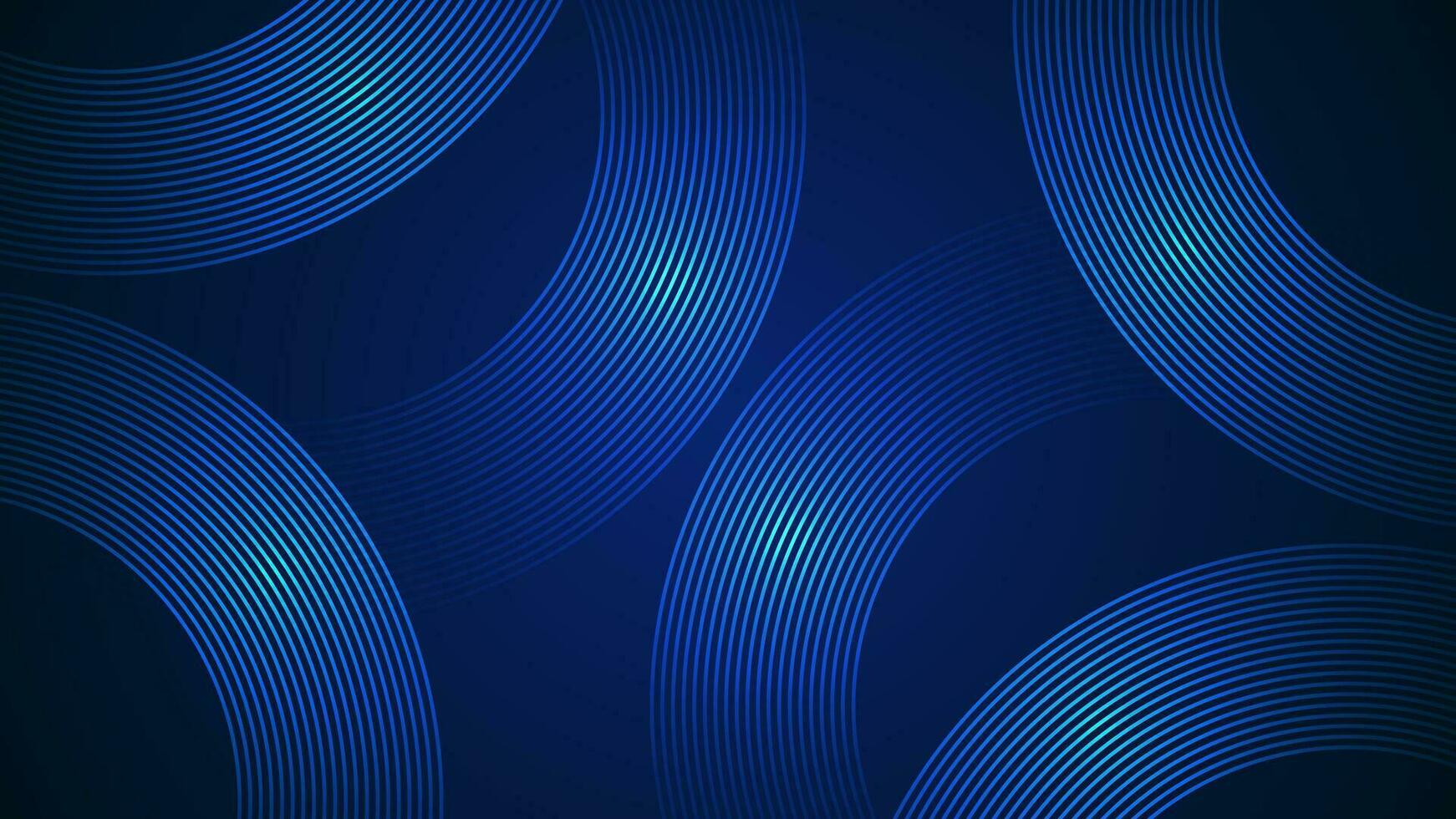 donker blauw gemakkelijk abstract achtergrond met lijnen in een gebogen stijl meetkundig stijl net zo de hoofd element. vector