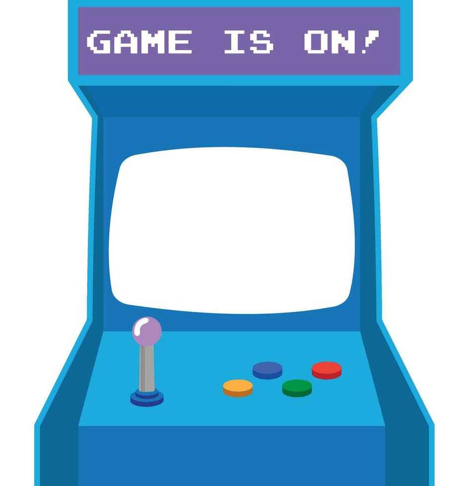 retro spel speelhal machine, video spel, vintage, achtergrond, sjabloon vector