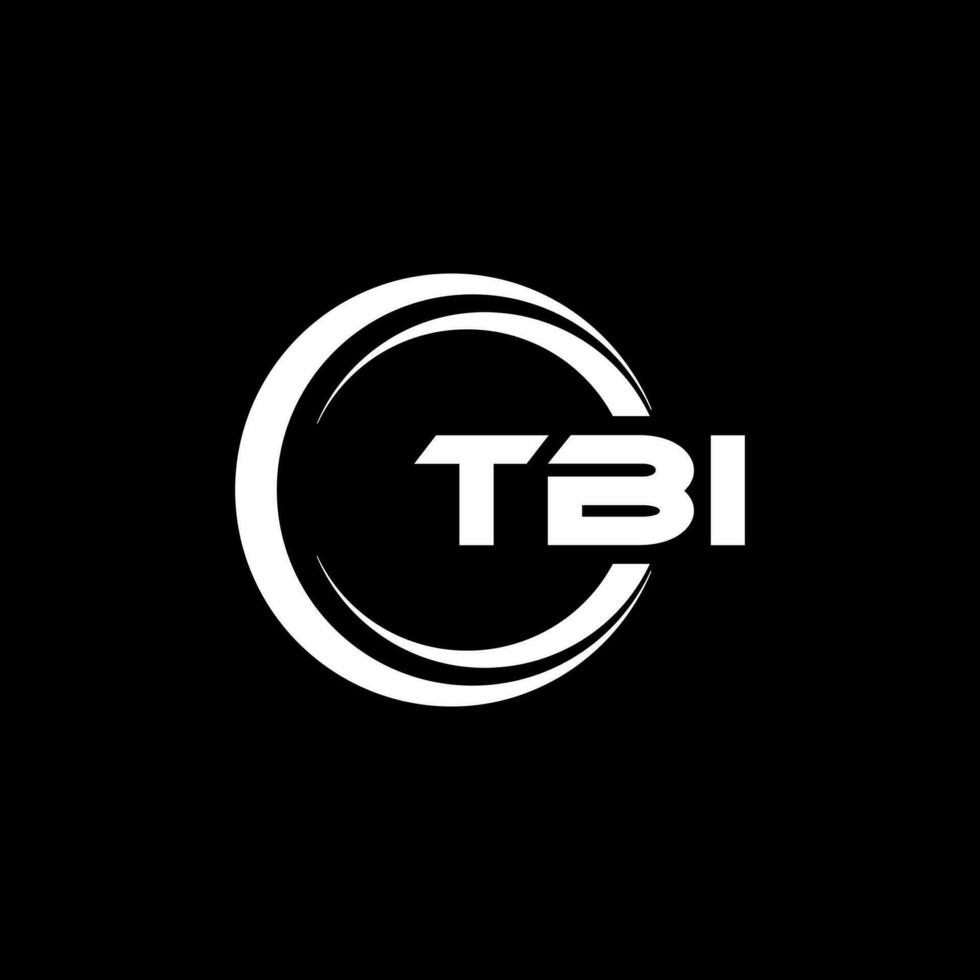 tbi brief logo ontwerp, inspiratie voor een uniek identiteit. modern elegantie en creatief ontwerp. watermerk uw succes met de opvallend deze logo. vector