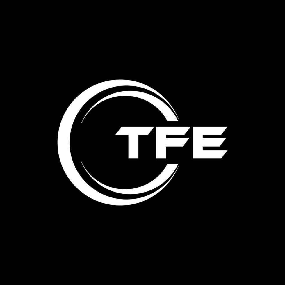 tfe brief logo ontwerp, inspiratie voor een uniek identiteit. modern elegantie en creatief ontwerp. watermerk uw succes met de opvallend deze logo. vector