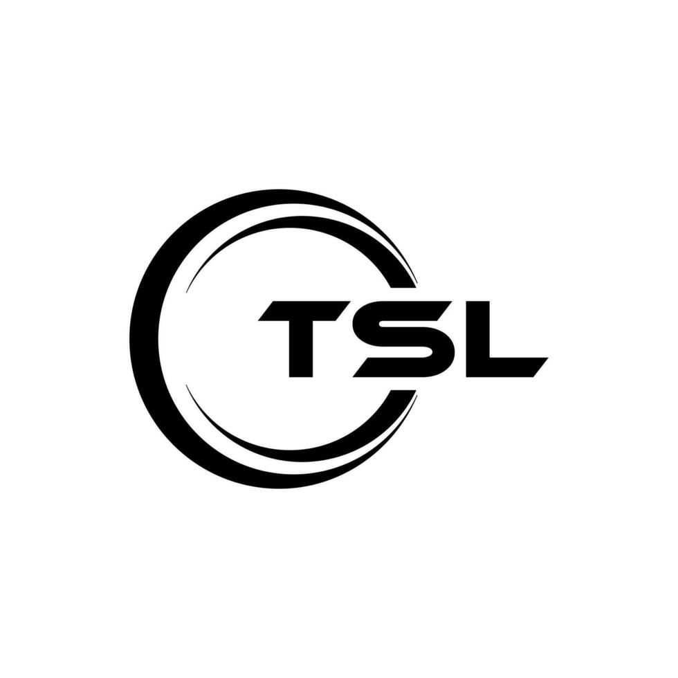 tsl brief logo ontwerp, inspiratie voor een uniek identiteit. modern elegantie en creatief ontwerp. watermerk uw succes met de opvallend deze logo. vector