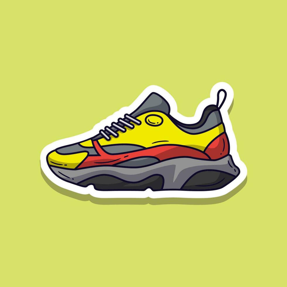 rennen schoenen illustratie. vector illustratie sport- schoenen. vector eps 10