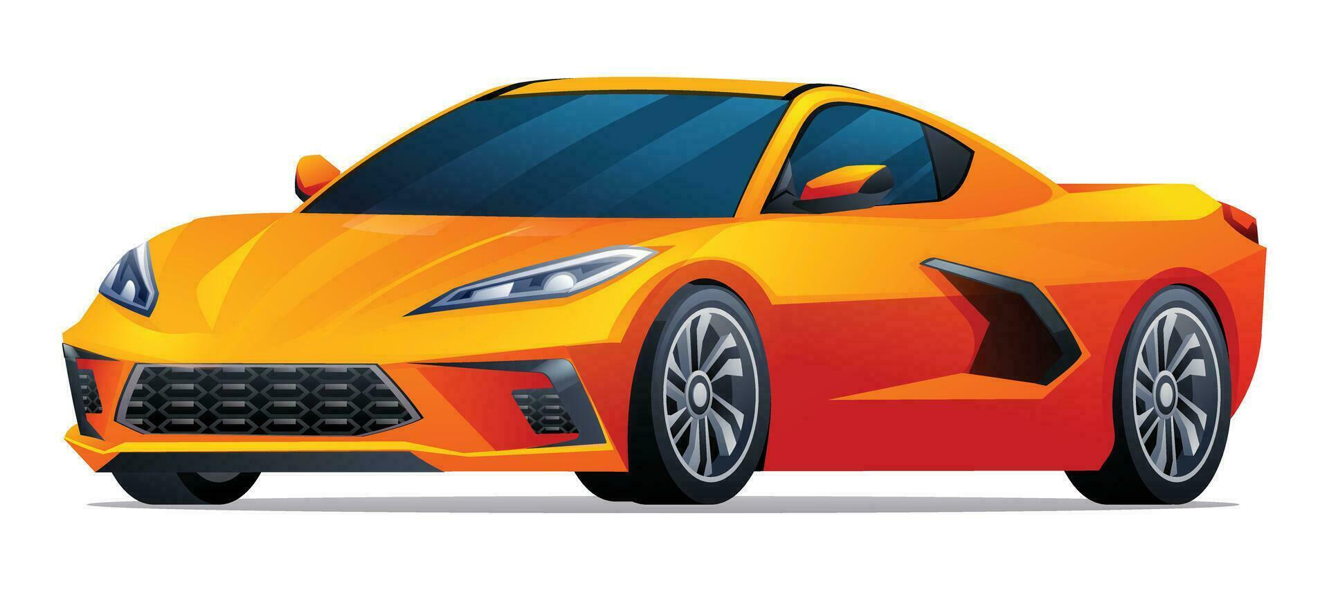 auto vector illustratie. sport- auto geïsoleerd Aan wit achtergrond