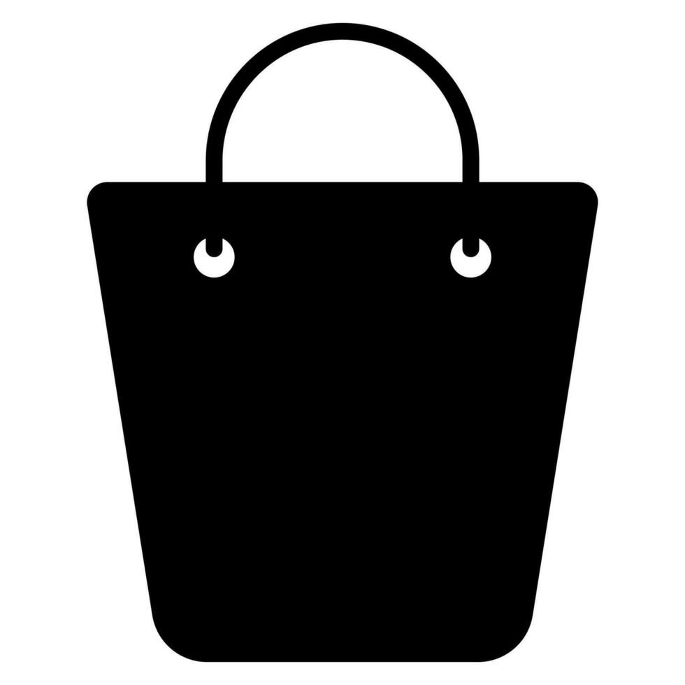 boodschappen doen tas. glyph boodschappen doen tas. vector