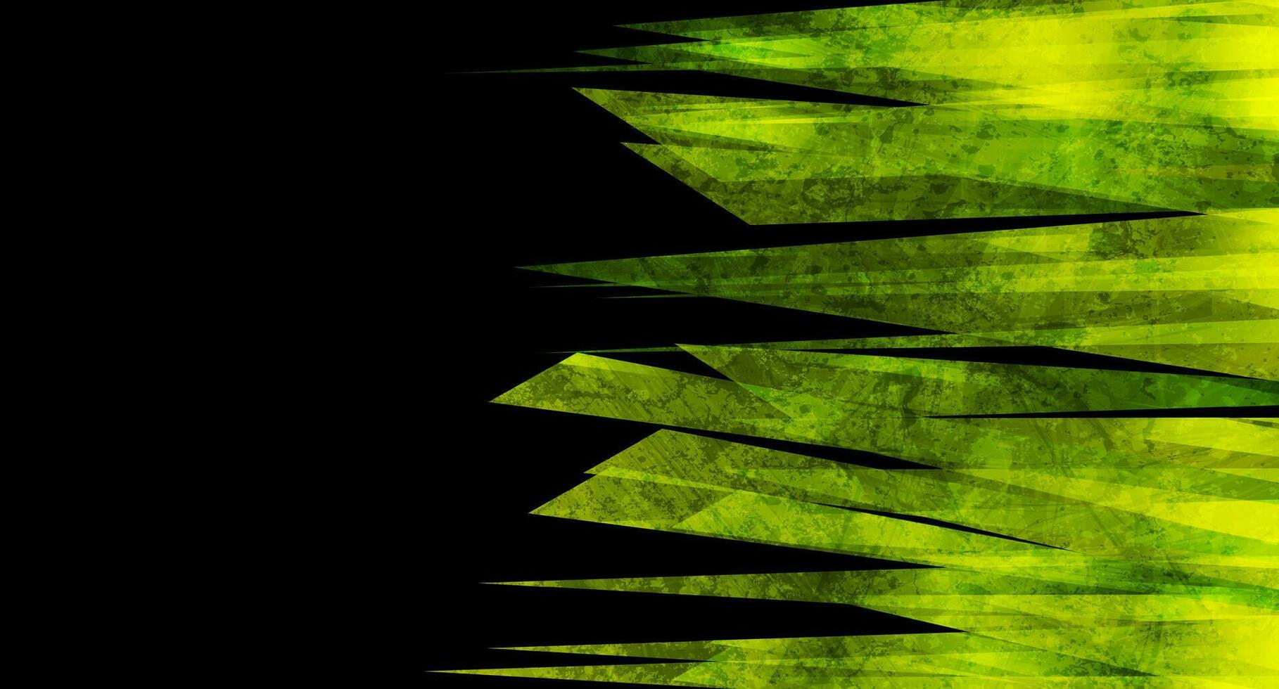 groen en zwart grunge strepen abstract achtergrond vector