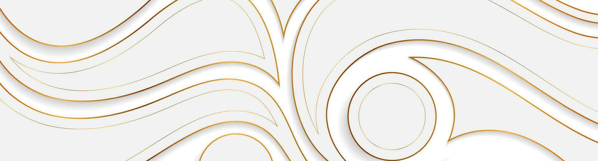 grijs en gouden golvend patroon abstract achtergrond vector