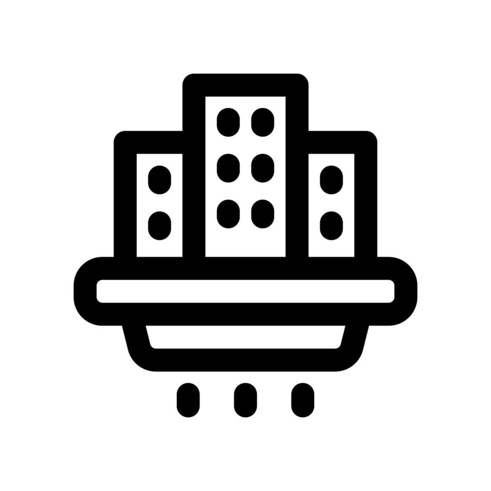 stad kolonie lijn icoon. vector icoon voor uw website, mobiel, presentatie, en logo ontwerp.