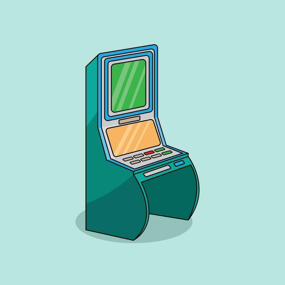 de illustratie van casino machine vector