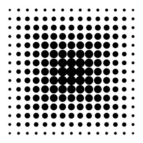 Gedetailleerde vectorhalftone voor achtergronden en ontwerpen vector