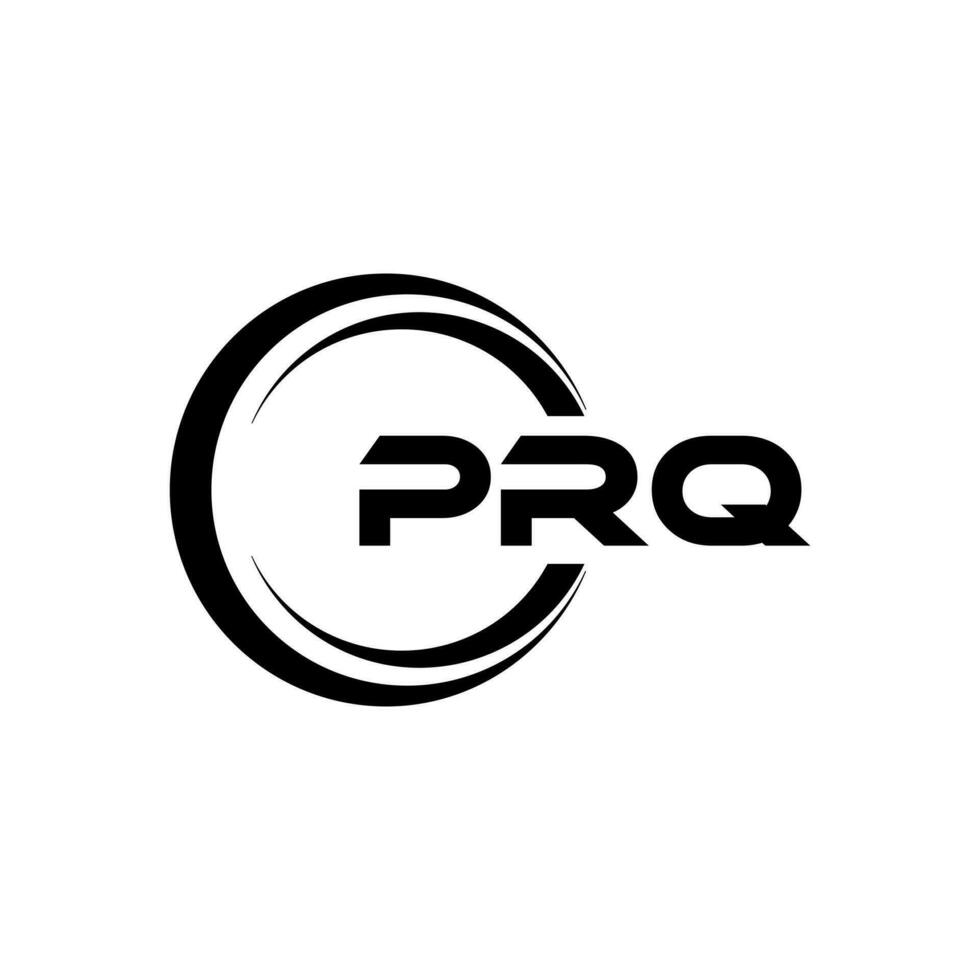 prq brief logo ontwerp, inspiratie voor een uniek identiteit. modern elegantie en creatief ontwerp. watermerk uw succes met de opvallend deze logo. vector