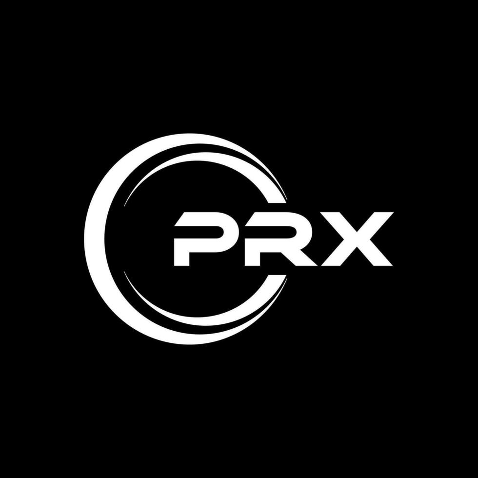 prx brief logo ontwerp, inspiratie voor een uniek identiteit. modern elegantie en creatief ontwerp. watermerk uw succes met de opvallend deze logo. vector