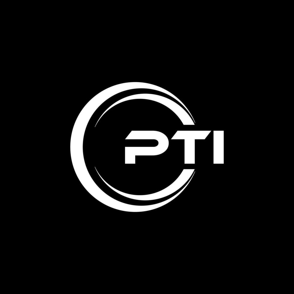 pti brief logo ontwerp, inspiratie voor een uniek identiteit. modern elegantie en creatief ontwerp. watermerk uw succes met de opvallend deze logo. vector