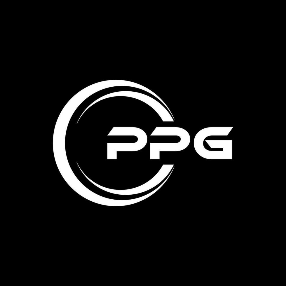 ppg brief logo ontwerp, inspiratie voor een uniek identiteit. modern elegantie en creatief ontwerp. watermerk uw succes met de opvallend deze logo. vector