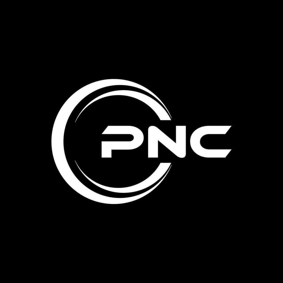 pnc brief logo ontwerp, inspiratie voor een uniek identiteit. modern elegantie en creatief ontwerp. watermerk uw succes met de opvallend deze logo. vector