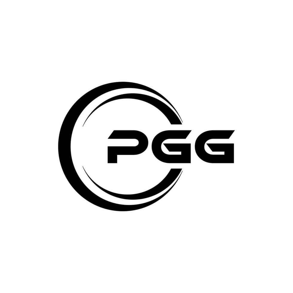 pgg brief logo ontwerp, inspiratie voor een uniek identiteit. modern elegantie en creatief ontwerp. watermerk uw succes met de opvallend deze logo. vector