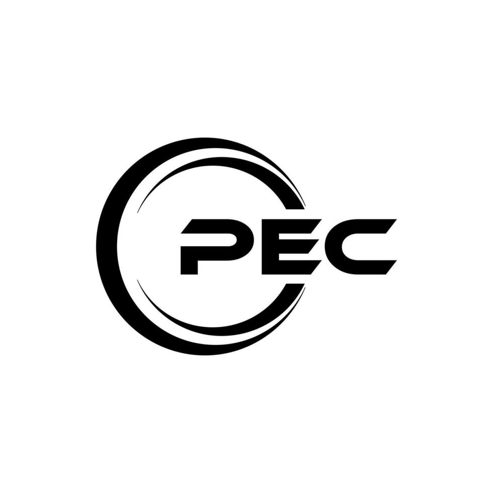 pec brief logo ontwerp, inspiratie voor een uniek identiteit. modern elegantie en creatief ontwerp. watermerk uw succes met de opvallend deze logo. vector